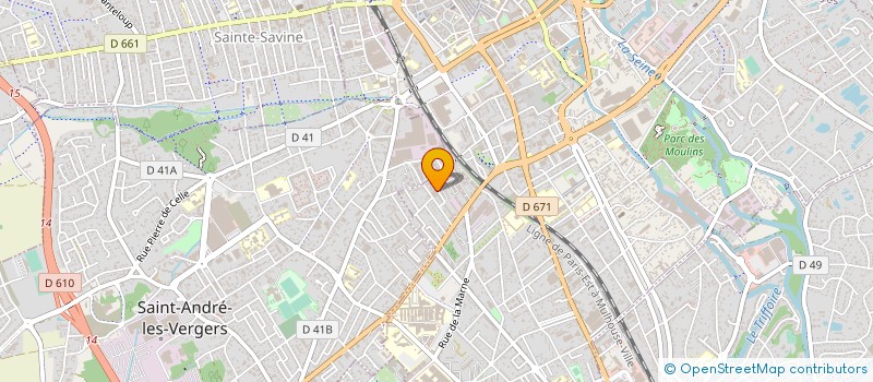 localisation de l'entreprise CODEMATEX à TROYES