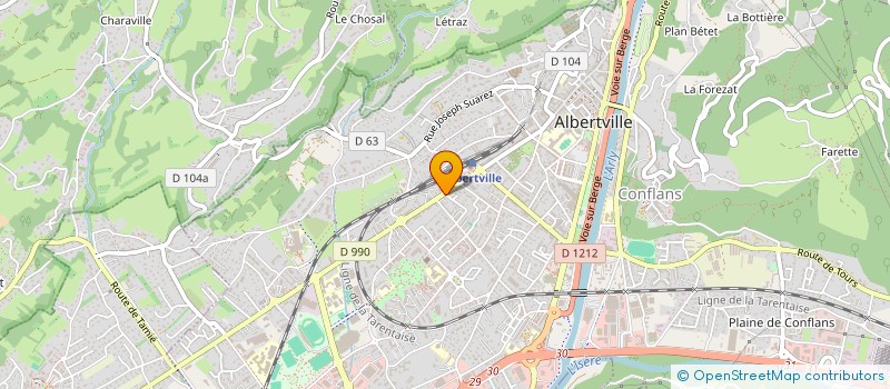 localisation de l'entreprise CODEME  ALBERTVILLE