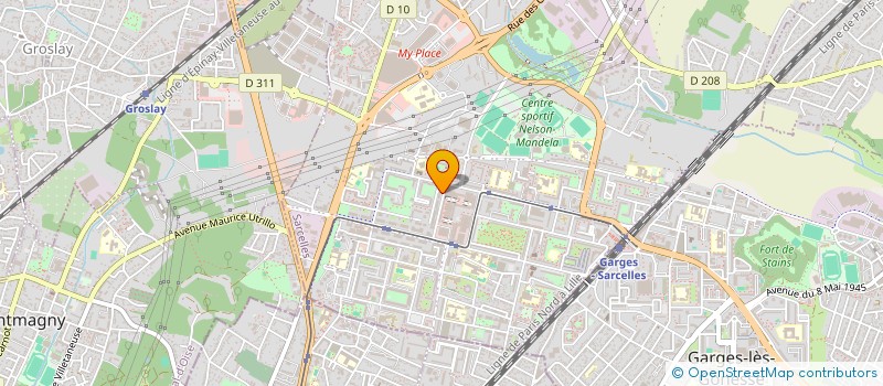 localisation de l'entreprise CODENTAL à SARCELLES