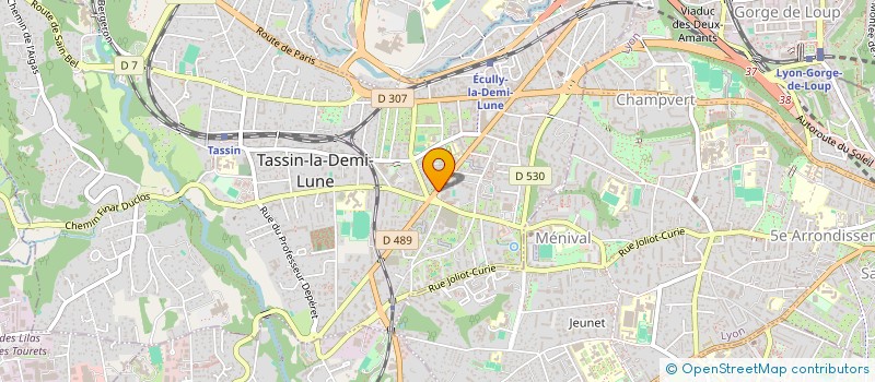 localisation de l'entreprise CODEP EPVG RHONE METROPOLE DE LYON  TASSIN-LA-DEMI-LUNE