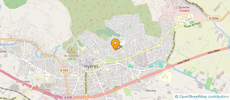 localisation de l'entreprise CODEPAR à HYERES