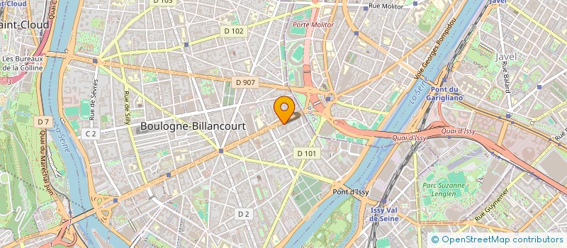 localisation de l'entreprise CODER LAB  BOULOGNE-BILLANCOURT