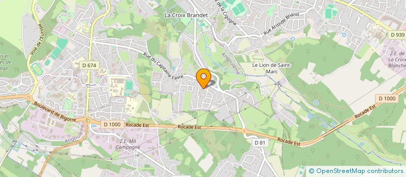 localisation de l'entreprise CODERFLIGHT à ANGOULEME