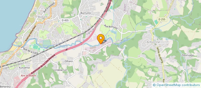 localisation de l'entreprise CODES  BIDART