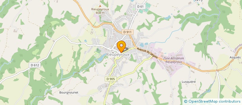 localisation de l'entreprise CODETECC à RIEUPEYROUX