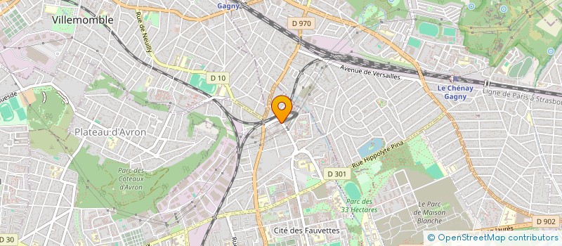 localisation de l'entreprise CODETRAN'S à NEUILLY-SUR-MARNE