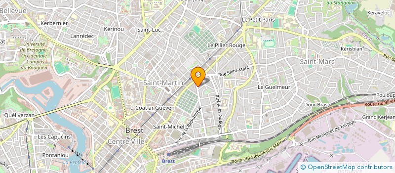 localisation de l'entreprise CODEV à BREST