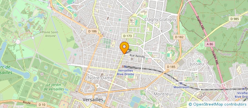 localisation de l'entreprise CODEV à VERSAILLES