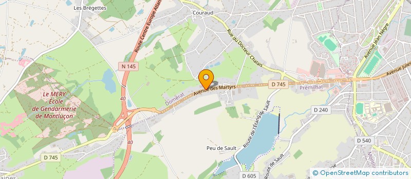 localisation de l'entreprise CODEVE INDUSTRIES à DOMERAT