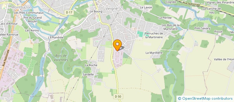 localisation de l'entreprise CODEVE SERVICES à VEIGNE