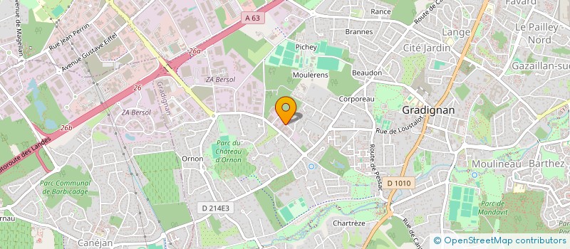 localisation de l'entreprise CODEVILLE NUMERIQUE  GRADIGNAN