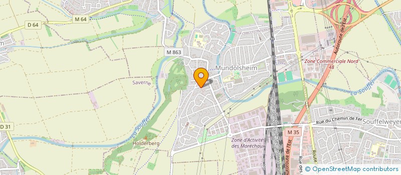 localisation de l'entreprise CODEVIUM  MUNDOLSHEIM