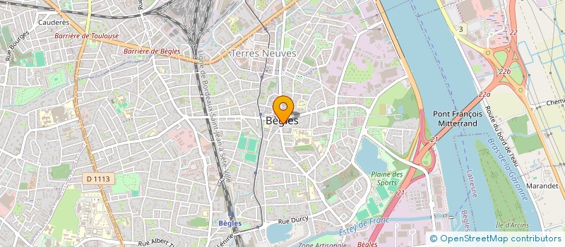 localisation de l'entreprise CODEX  BEGLES