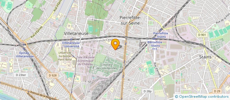 localisation de l'entreprise CODEXMA à PIERREFITTE-SUR-SEINE