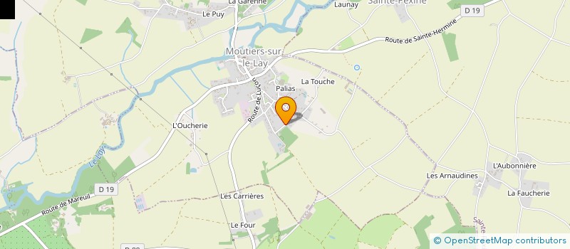 localisation de l'entreprise CODEXPLORE à MOUTIERS-SUR-LE-LAY