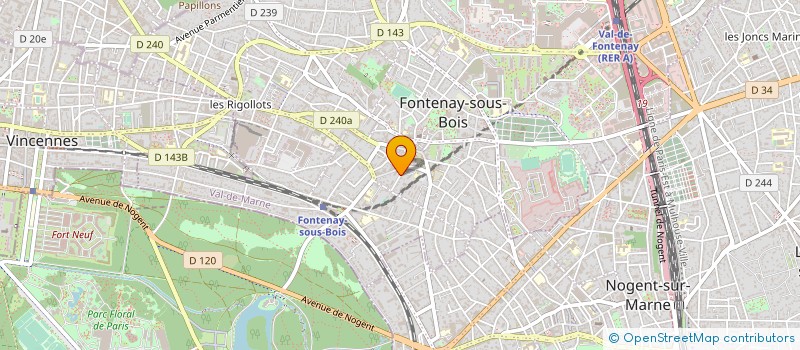 localisation de l'entreprise CODEXYS à FONTENAY-SOUS-BOIS