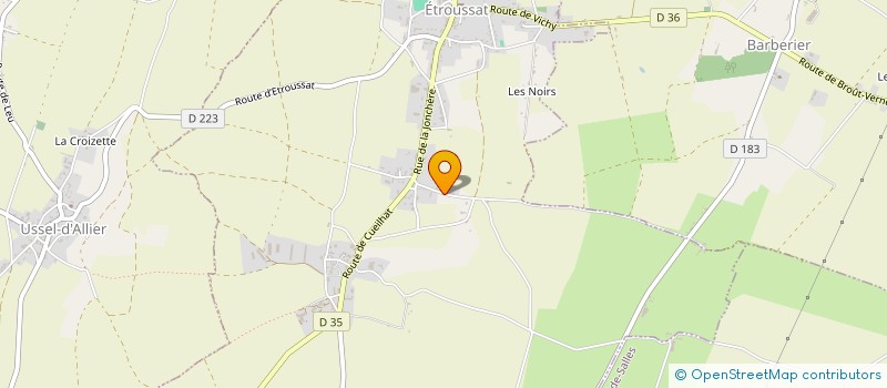 localisation de l'entreprise CODI  ETROUSSAT