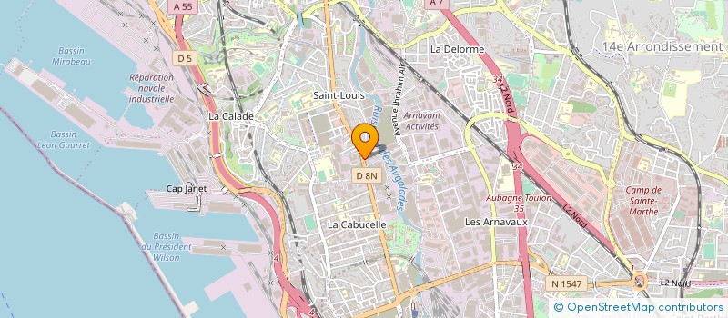 localisation de l'entreprise CODIA FRANCE à MARSEILLE