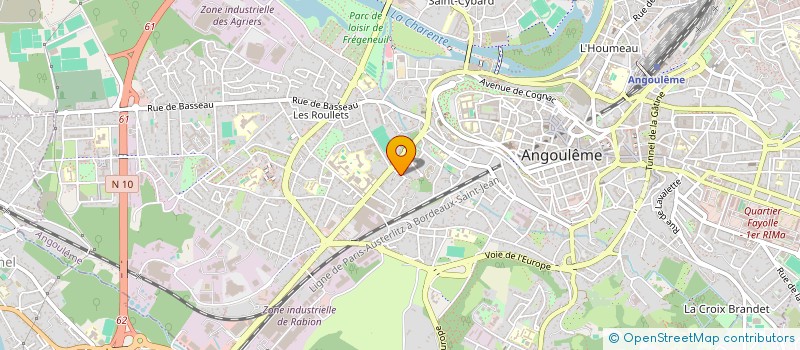 localisation de l'entreprise CODIAC ZYDECO à ANGOULEME