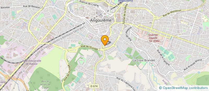 localisation de l'entreprise CODIBAT à ANGOULEME