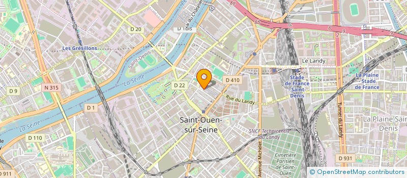 localisation de l'entreprise CODICEE à SAINT-OUEN-SUR-SEINE