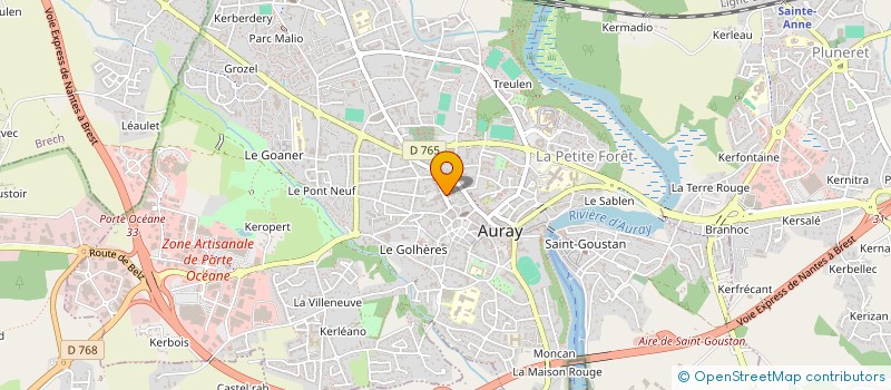 localisation de l'entreprise CODICOM à AURAY