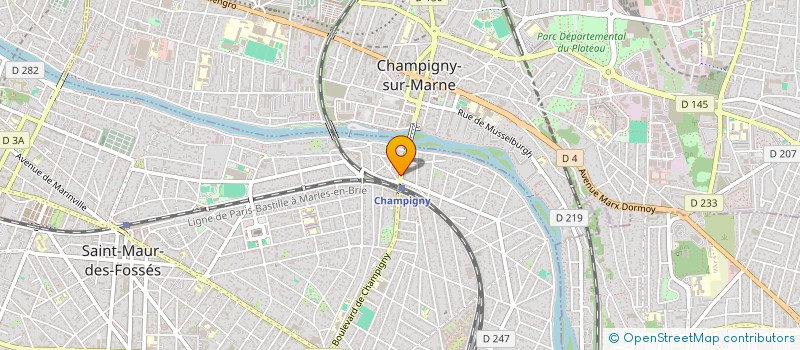localisation de l'entreprise CODIDA à SAINT-MAUR-DES-FOSSES