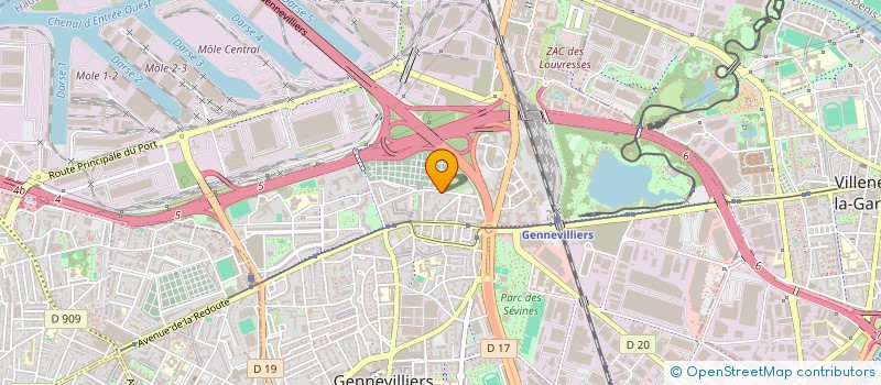 localisation de l'entreprise CODIF QO  GENNEVILLIERS