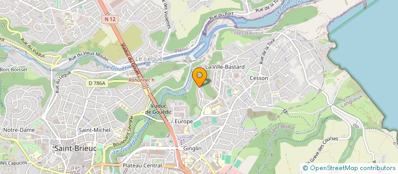 localisation de l'entreprise CODIFA à SAINT-BRIEUC