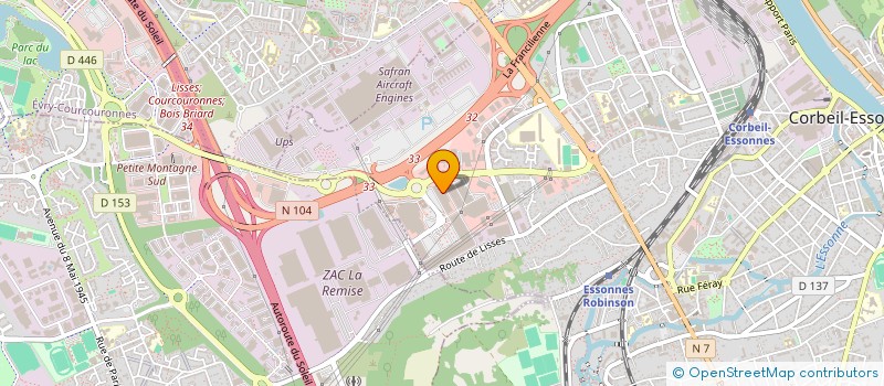 localisation de l'entreprise CODIFRUITS à CORBEIL-ESSONNES