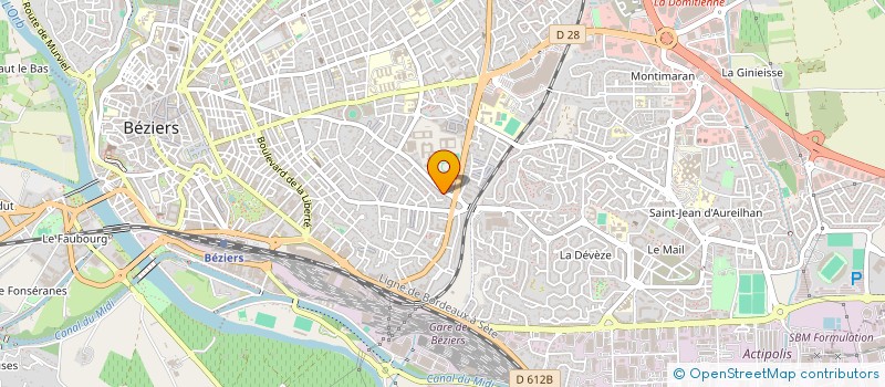 localisation de l'entreprise CODIFUZE à BEZIERS