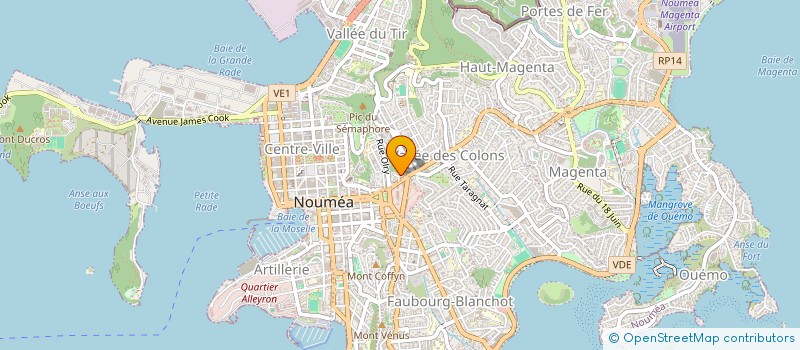 localisation de l'entreprise CODIGIS à NOUMEA