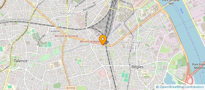 localisation de l'entreprise CODIIA à BEGLES