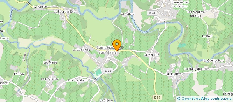 localisation de l'entreprise CODILIN  SAINT-FIACRE-SUR-MAINE