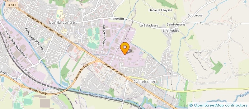 localisation de l'entreprise CODIMATRA à CASTELCULIER