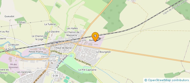 localisation de l'entreprise CODIMEV à VENDEUVRE-SUR-BARSE