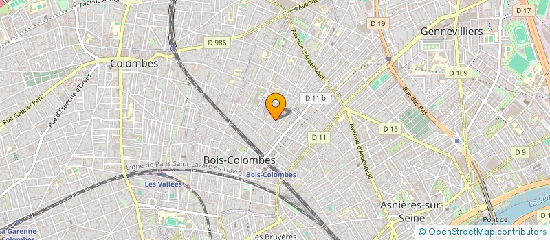 localisation de l'entreprise CODIMMO à BOIS-COLOMBES