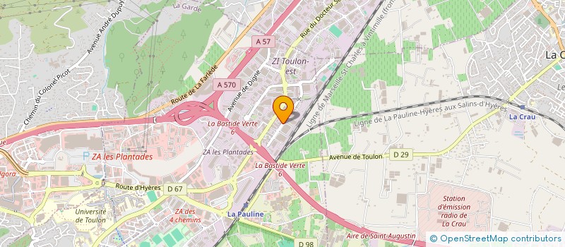 localisation de l'entreprise CODINA EXPERTISE COMPTABLE à LA GARDE