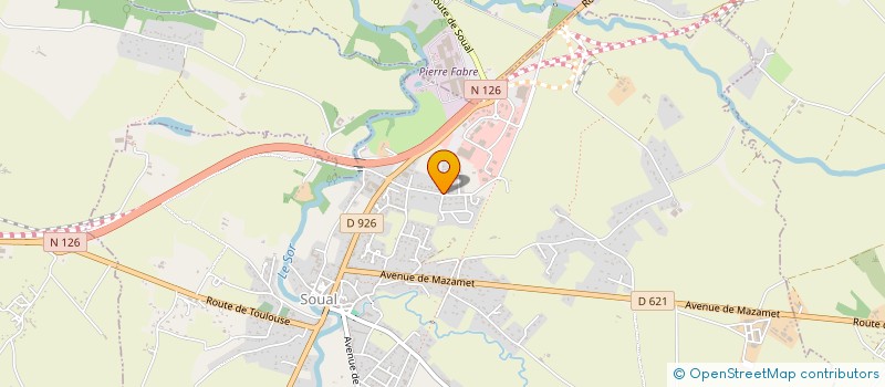 localisation de l'entreprise CODINA QUINCAILLERIE  SOUAL