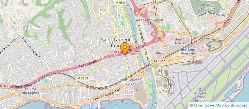 localisation de l'entreprise CODINA VELTRI FRANCE SA à SAINT-LAURENT-DU-VAR