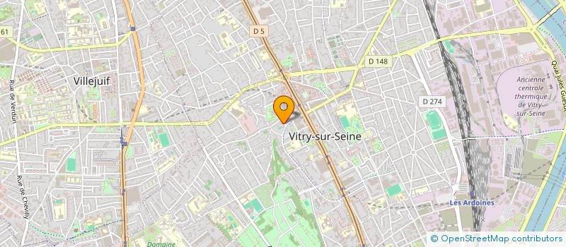 localisation de l'entreprise CODINGPOINT à VITRY-SUR-SEINE