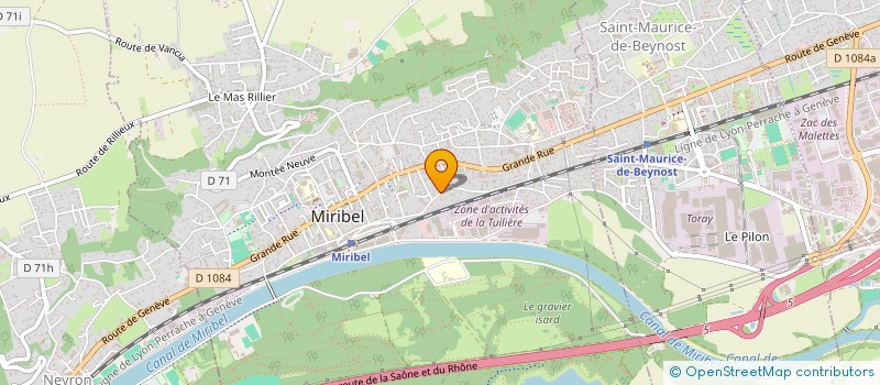localisation de l'entreprise CODIOD à MIRIBEL