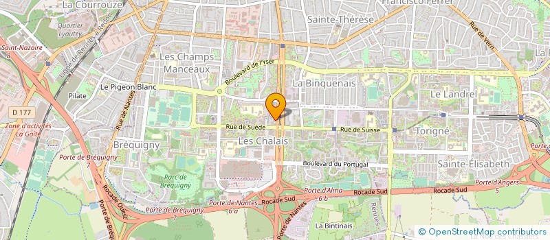 localisation de l'entreprise CODIPAL à RENNES