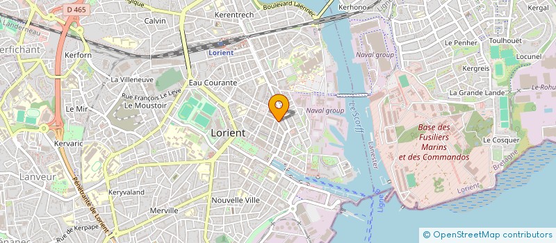 localisation de l'entreprise CODIRA à LORIENT