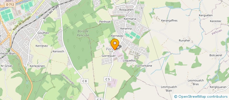 localisation de l'entreprise CODIREM à PENCRAN