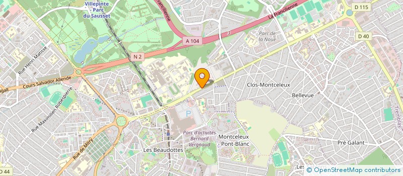 localisation de l'entreprise CODIRIS à VILLEPINTE