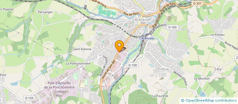 localisation de l'entreprise CODIS  L'ARBRESLE