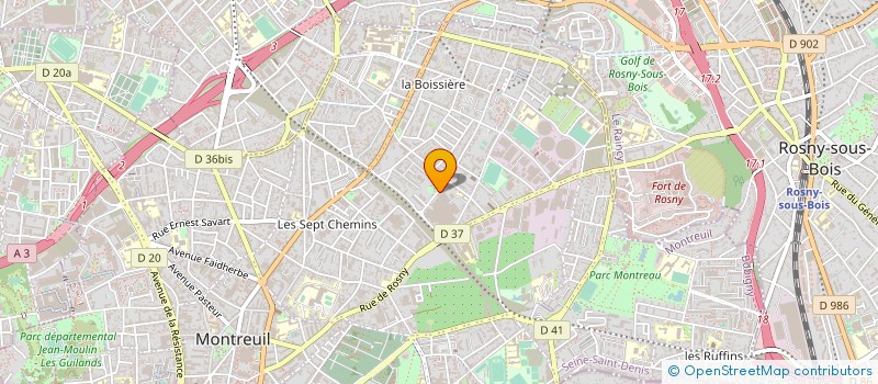 localisation de l'entreprise CODIS CONTINENTAL DISTRIBUTION à MONTREUIL
