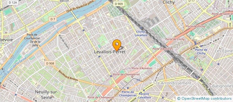 localisation de l'entreprise CODISCOM à LEVALLOIS-PERRET