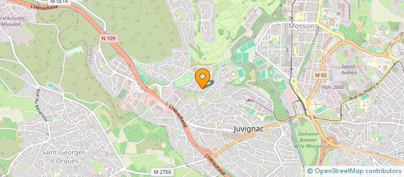 localisation de l'entreprise CODISPLUS  JUVIGNAC